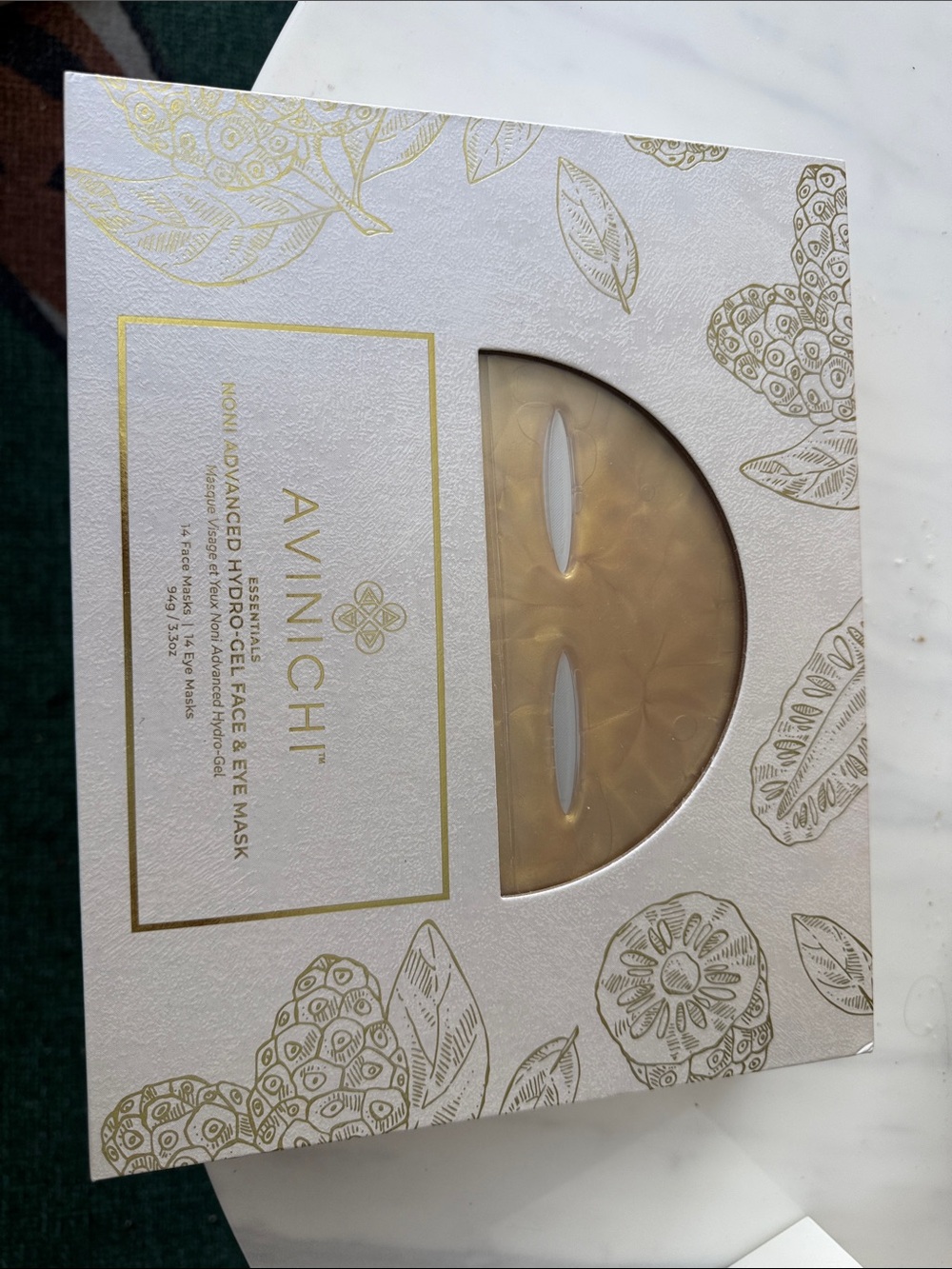 Avinichi Noni Advanced Hydro Gel Face and Eye Mask Set of 14